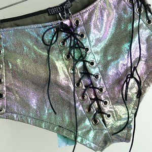 dolls Kill space girl sexy shorts NEW S
